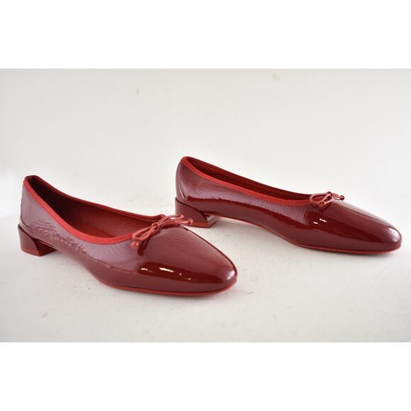 Christian Louboutin Sweetie Jane Flat Loubi Red Patent Vog Ballet Ballerina 41.5 - Picture 4 of 14